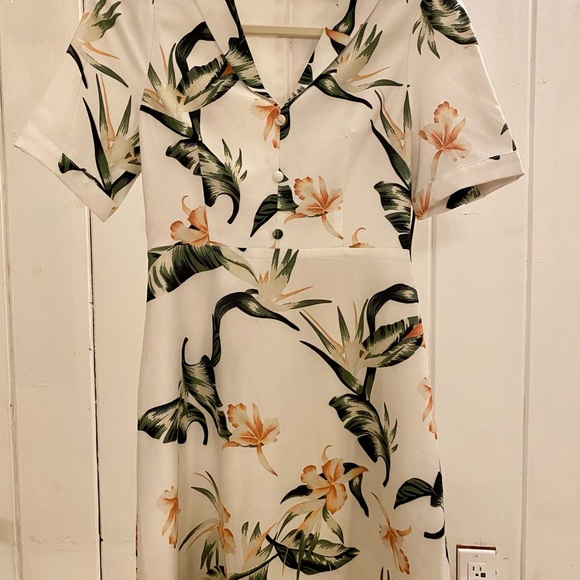 Floral mini dress French style - Picture 2 of 4